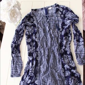 Floral Navy Romper